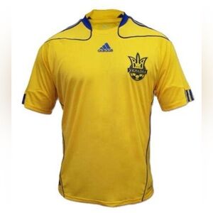 Vintage 2009 Ukraine ⚽️ 🇺🇦 soccer jersey shirt Adidas Y2K P42340 ClimaCool
